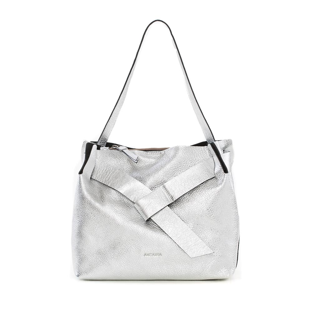 Arcadia Silver Shoulder Bag