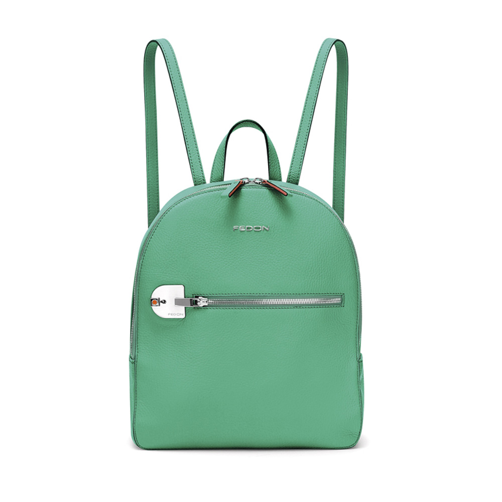 Giorgio Fedon Designer Amelia Leather Backpack - Green