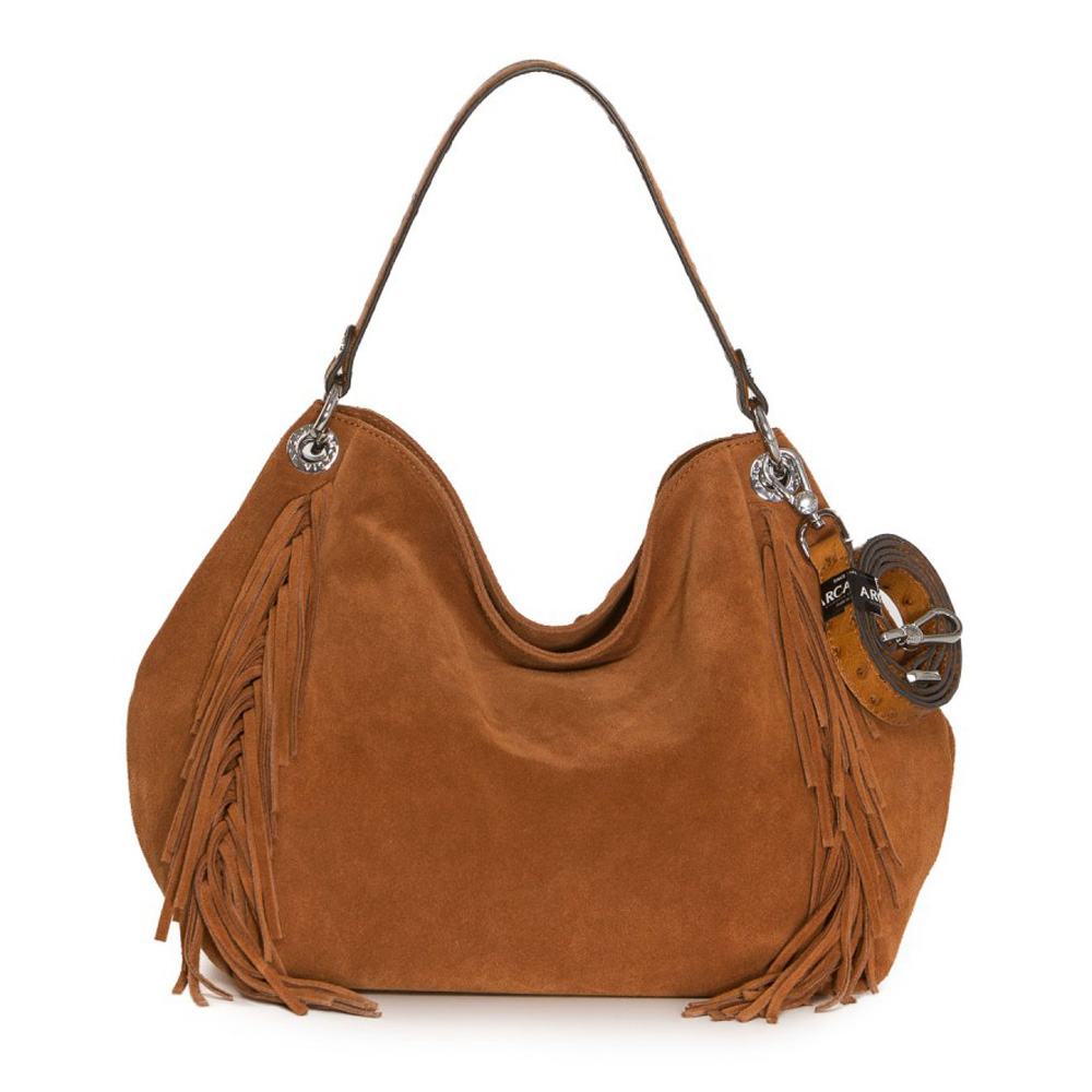 Arcadia Lucy Suede leather Hobo bag