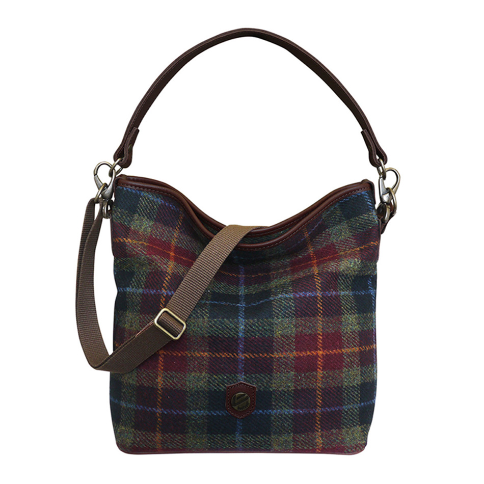 Bonfanti Tartan Hobo Bag