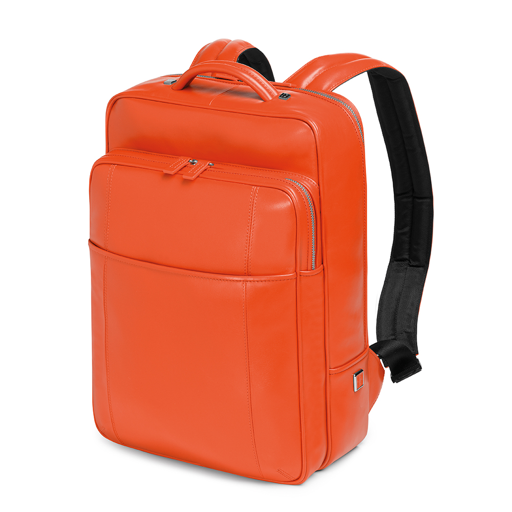Giorgio Fedon Leather Backpack - Orange