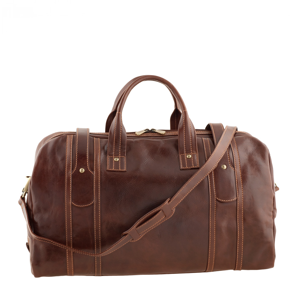 Chiarugi Brown Leather Holdall