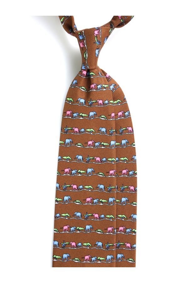 Zaza Elephant Silk Tie