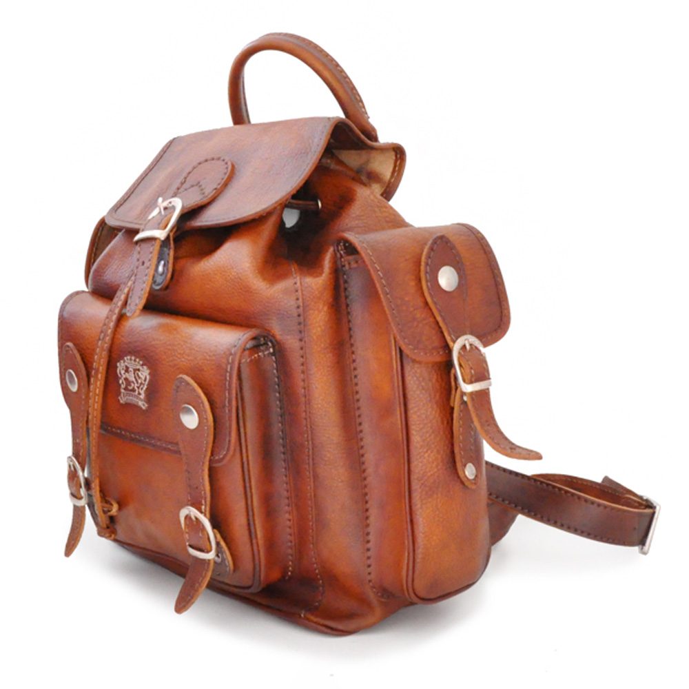 Pratesi Montalbano Italian Leather Backpack - Brown