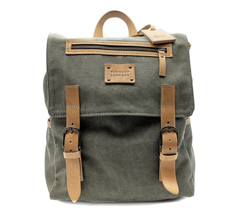 Dust Leather and cotton Backpack