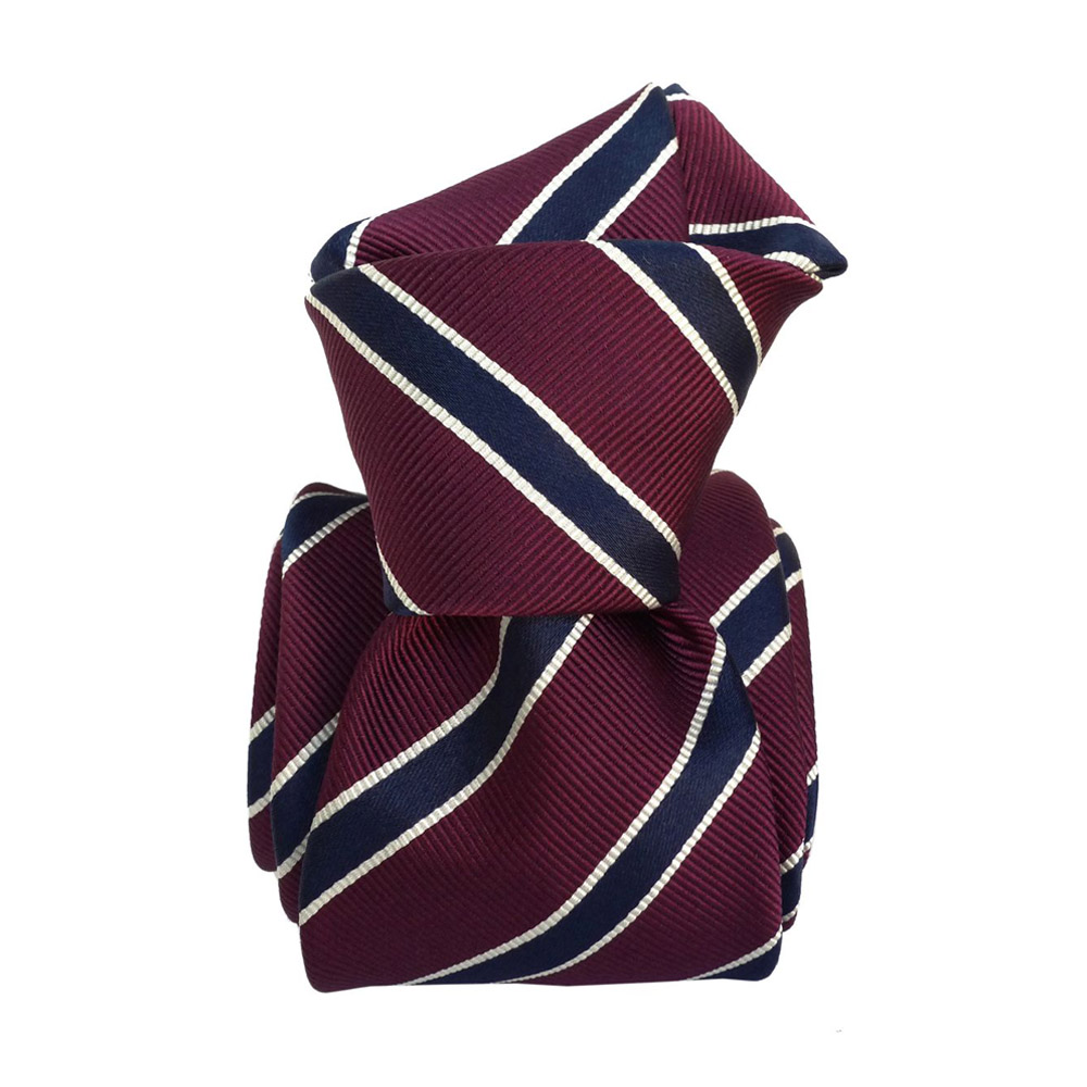 Silk tie striped